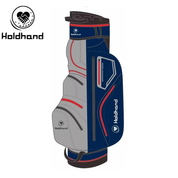Pro-Style Golf Carrier With 15-tier Club Categorization, Exclusive Putter Holder, Versatile Pockets, Drink Chiller Section, Adjustable Shoulder Strap, And Flash-deploy Storm Shield – For All.