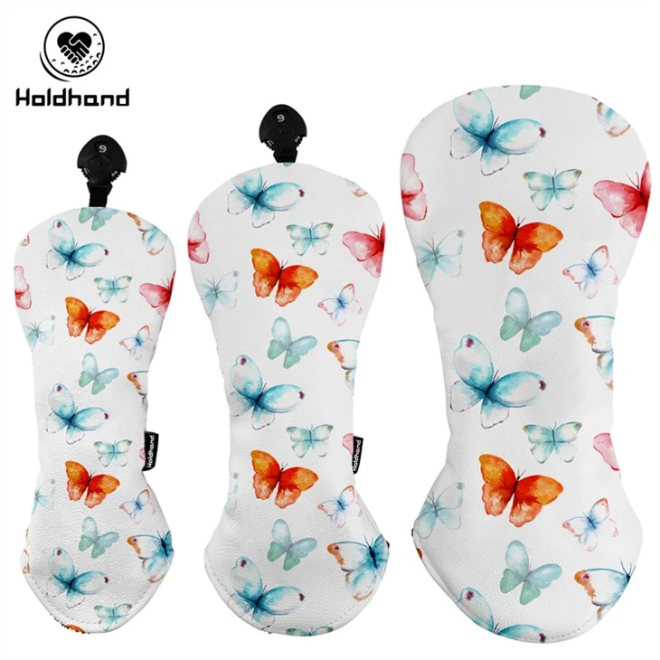 Höjdpunkt Design Bästsäljande högkvalitativt huvudskydd Vattentätt PU-läder Driver Wood Fairway Hybrid Headcovers Custom Logo OEM