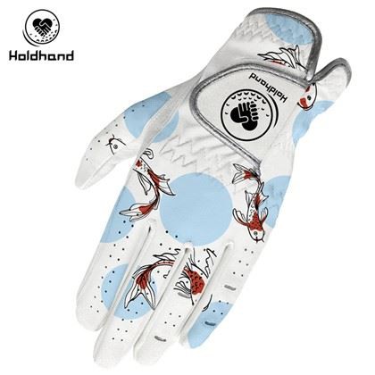 Antisladd högkvalitativ OEM-logotyp PU Cabretta golfhandskar