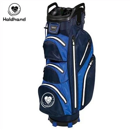 Custom Service Vattenavvisande Färgglad Golf Cart Bag 14 Ways Top med integrerad putterbrunn